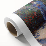 Claude Monet's Rounded Flower Bed - Impressionist Garden Wall Art Print