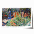 Claude Monet's Rounded Flower Bed - Impressionist Garden Wall Art Print