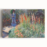 Claude Monet's Rounded Flower Bed - Impressionist Garden Wall Art Print