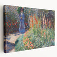 Claude Monet's Rounded Flower Bed - Impressionist Garden Wall Art Print