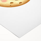 Personalized Kids Art - Sleeping Moon & Puppy Nursery Print