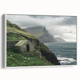 Landscape barn-framed canvas art showcasing a serene rural scene with vibrant colors and detailed textures, ideal for enhancing home decor.