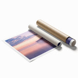 Landscape bridge artwork print showcasing a serene river scene, featuring vibrant colors and intricate details, rolled and ready for framing in a protective tube. Perfect for nature lovers and home decor enthusiasts.