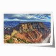 Stunning landscape print showcasing vibrant canyons with rich colors and intricate details, rolled and packaged in a protective tube for easy display.
