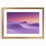 Elegant desert landscape framed in gold with a mat, showcasing warm hues and intricate details, perfect for home decor or art collections. Ideal for enhancing interior spaces with a touch of nature-inspired elegance.