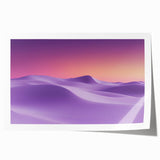 Desert landscape rolled print showcasing vibrant colors and intricate details, elegantly packaged in a protective cardboard tube, perfect for home decor enthusiasts.