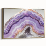 Framed canvas depicting a serene landscape with muted earth tones, ideal for bedroom wall art.