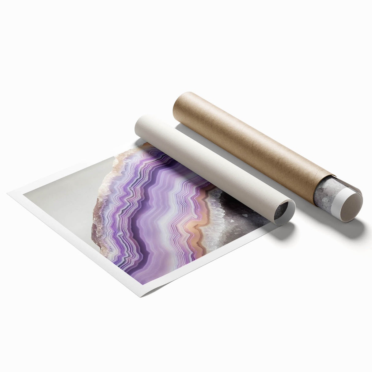 Extra large rolled print of close-up floral art with vibrant green and pink tones, suitable for classy bathroom wall art.