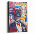 Vibrant Pop Art Wall Art - Multicolor Canvas with Urban Graffiti