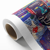 Vibrant Pop Art Wall Art - Multicolor Canvas with Urban Graffiti
