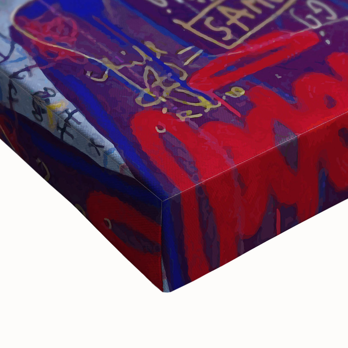 Vibrant Pop Art Wall Art - Multicolor Canvas with Urban Graffiti