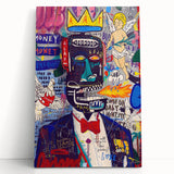 Vibrant Pop Art Wall Art - Multicolor Canvas with Urban Graffiti