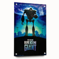Retro Wall Art - The Iron Giant Movie Poster - 90s Animated Film Art