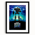 Retro Wall Art - The Iron Giant Movie Poster - 90s Animated Film Art
