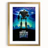 Retro Wall Art - The Iron Giant Movie Poster - 90s Animated Film Art