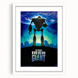 Retro Wall Art - The Iron Giant Movie Poster - 90s Animated Film Art