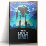 Retro Wall Art - The Iron Giant Movie Poster - 90s Animated Film Art