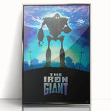 Retro Wall Art - The Iron Giant Movie Poster - 90s Animated Film Art