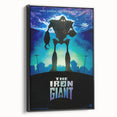 Retro Wall Art - The Iron Giant Movie Poster - 90s Animated Film Art