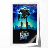 Retro Wall Art - The Iron Giant Movie Poster - 90s Animated Film Art