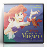 Retro The Little Mermaid Soundtrack Poster - Vintage Disney Art