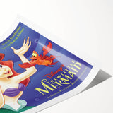 Retro The Little Mermaid Soundtrack Poster - Vintage Disney Art