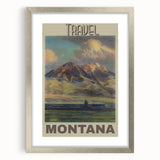 Retro Montana Travel Poster – Vintage Prints & Nostalgic Wall Art