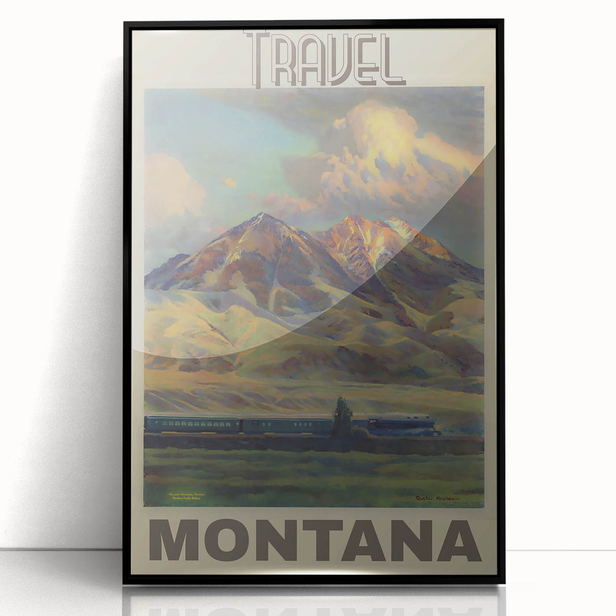 Retro Montana Travel Poster – Vintage Prints & Nostalgic Wall Art
