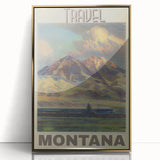 Retro Montana Travel Poster – Vintage Prints & Nostalgic Wall Art