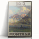 Retro Montana Travel Poster – Vintage Prints & Nostalgic Wall Art