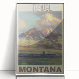 Retro Montana Travel Poster – Vintage Prints & Nostalgic Wall Art
