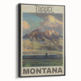 Retro Montana Travel Poster – Vintage Prints & Nostalgic Wall Art
