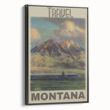 Retro Montana Travel Poster – Vintage Prints & Nostalgic Wall Art