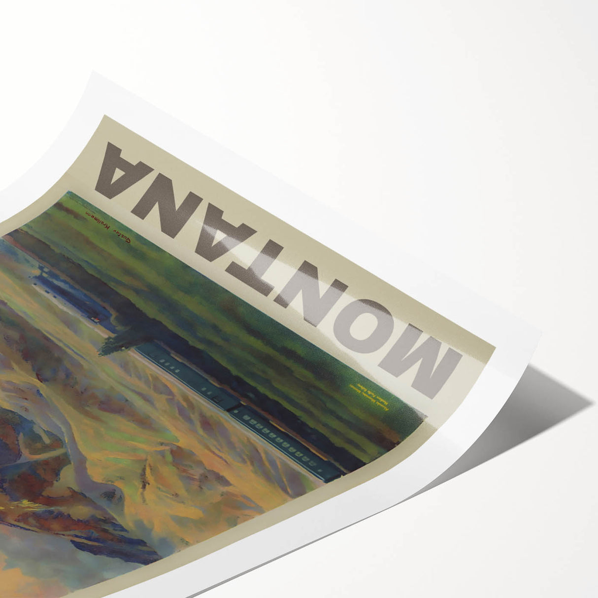 Retro Montana Travel Poster – Vintage Prints & Nostalgic Wall Art
