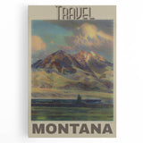 Retro Montana Travel Poster – Vintage Prints & Nostalgic Wall Art
