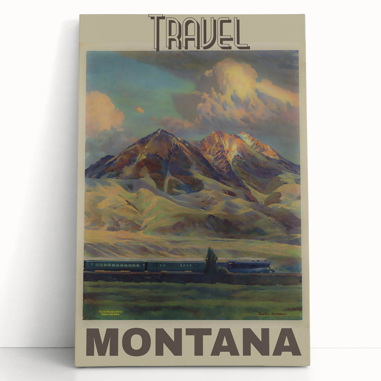 Retro Montana Travel Poster – Vintage Prints & Nostalgic Wall Art