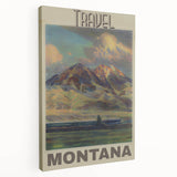 Retro Montana Travel Poster – Vintage Prints & Nostalgic Wall Art