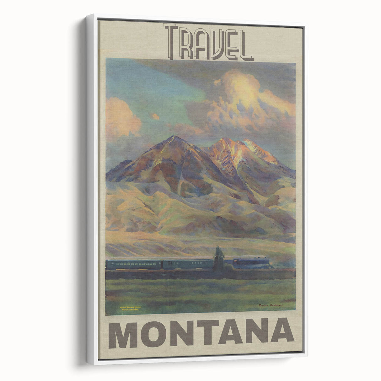 Retro Montana Travel Poster – Vintage Prints & Nostalgic Wall Art