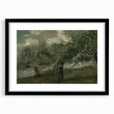 Girl Picking Apple Blossoms Realism Art Print - Classical Realism Canvas