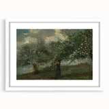 Girl Picking Apple Blossoms Realism Art Print - Classical Realism Canvas