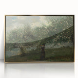 Girl Picking Apple Blossoms Realism Art Print - Classical Realism Canvas