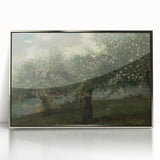 Girl Picking Apple Blossoms Realism Art Print - Classical Realism Canvas