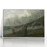 Girl Picking Apple Blossoms Realism Art Print - Classical Realism Canvas