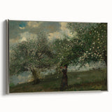 Girl Picking Apple Blossoms Realism Art Print - Classical Realism Canvas