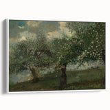 Girl Picking Apple Blossoms Realism Art Print - Classical Realism Canvas