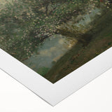 Girl Picking Apple Blossoms Realism Art Print - Classical Realism Canvas