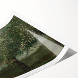 Girl Picking Apple Blossoms Realism Art Print - Classical Realism Canvas