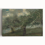 Girl Picking Apple Blossoms Realism Art Print - Classical Realism Canvas