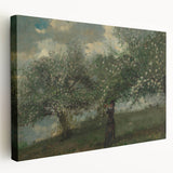 Girl Picking Apple Blossoms Realism Art Print - Classical Realism Canvas