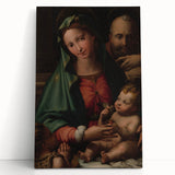 Holy Family with Infant Saint John by Perino del Vaga - Renaissance Art